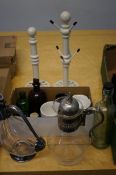 Kitchen equipment, vintage bottles & others