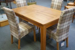 Oak furniture land Hampshire extending solid oak d