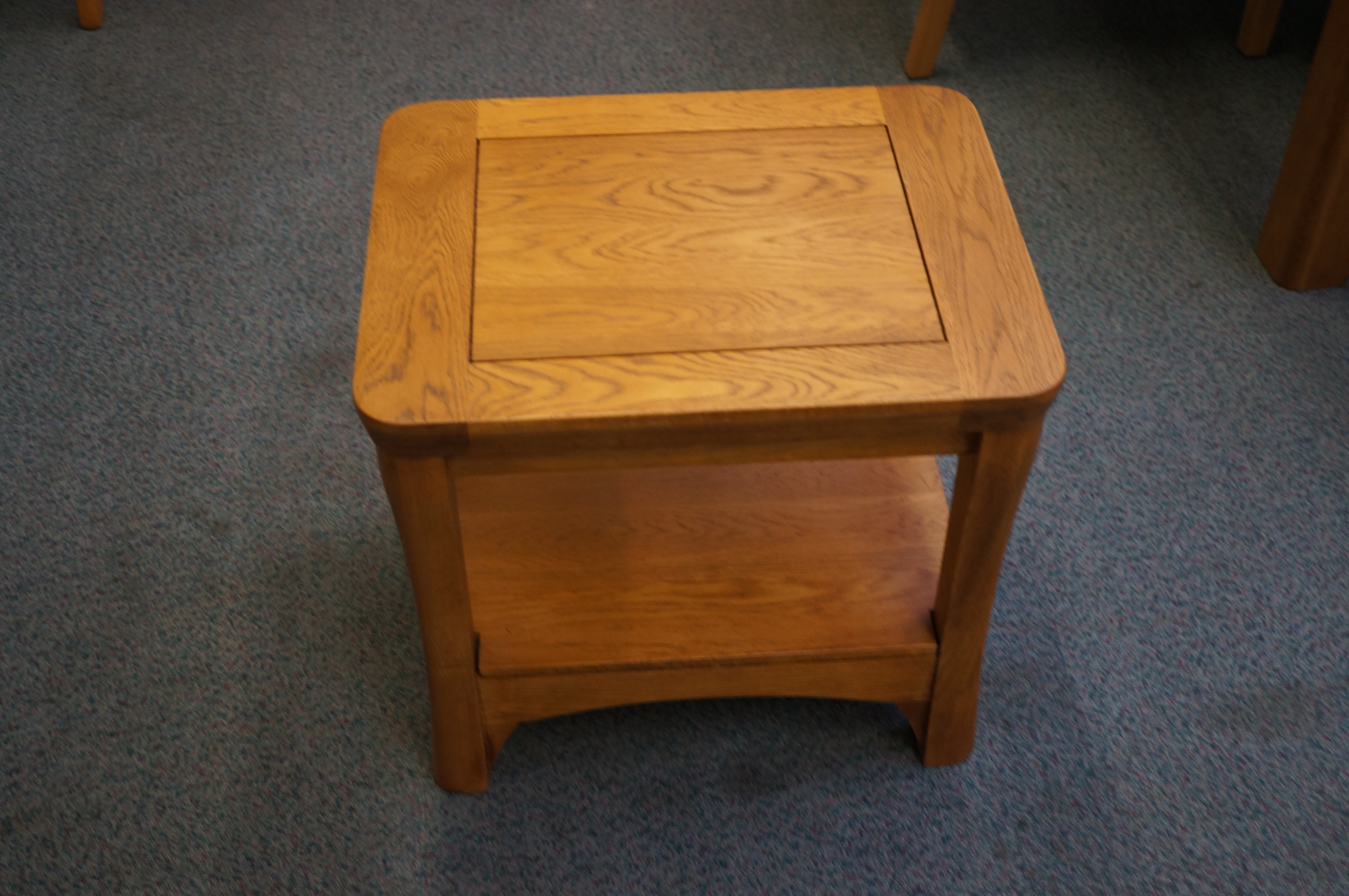 Oak furniture land solid oak small table 46 cm x 5