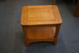 Oak furniture land solid oak small table 46 cm x 5