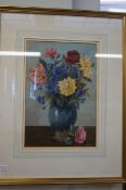 Original still life watercolour signed C Fairhurst