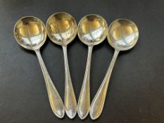 4 Silver spoons 110g