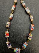 Millefiori italian necklace