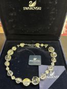 Swarovski boxed necklace with tags
