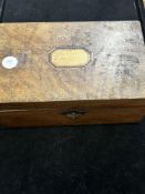 Inlaid wooden box