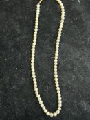 Boxed pearl necklace