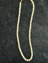 Boxed pearl necklace