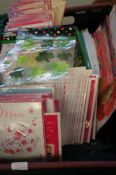 Box of shop stock greeting cards, mainly mothers d