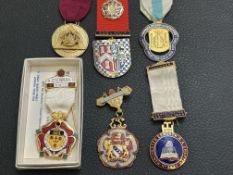 Collection of masonic jewels