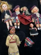 Bag of vintage dolls