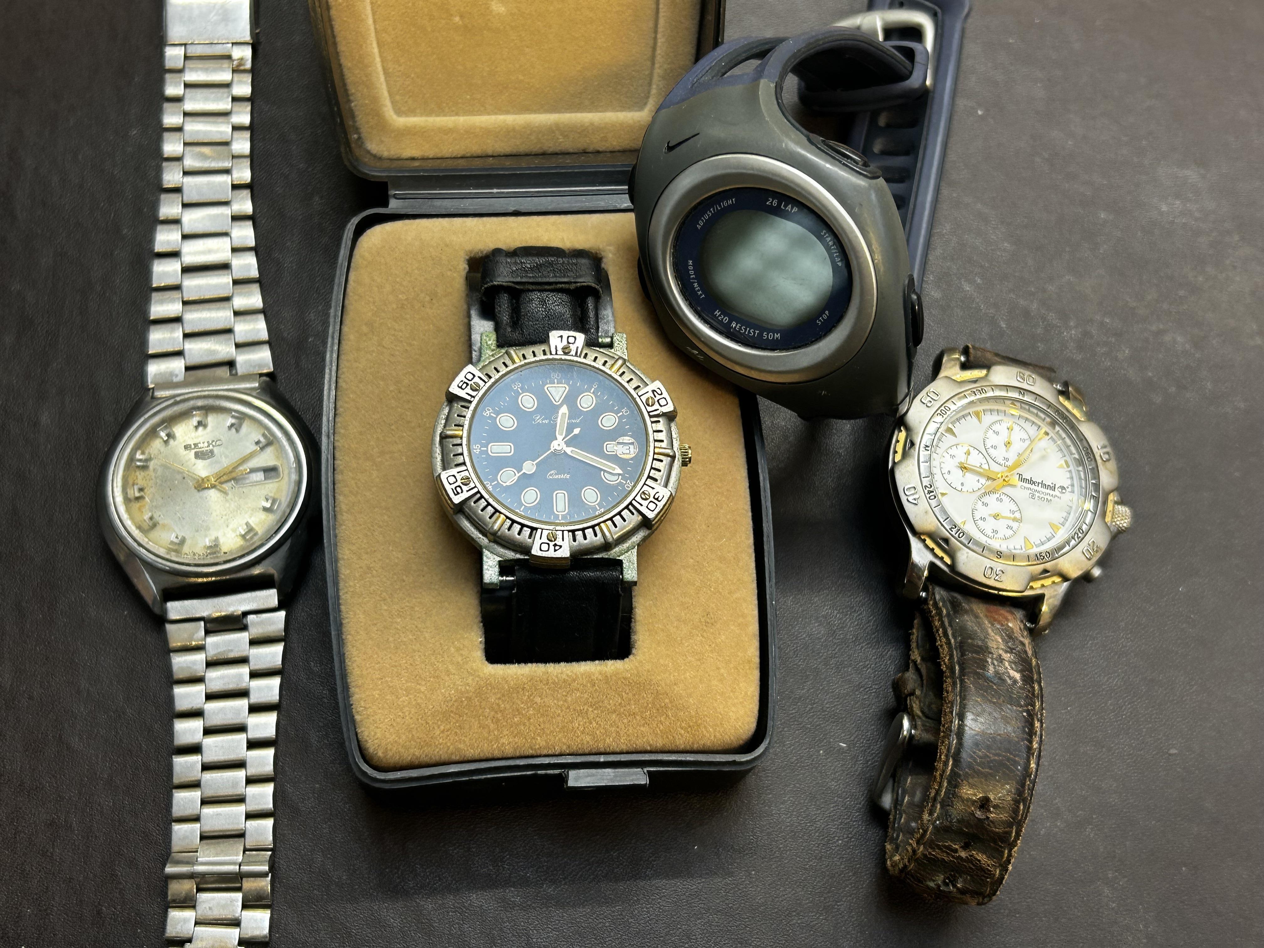 Seiko 5, Ben Sherman, Timberland & 1 other wristwa