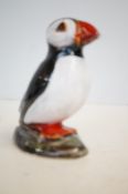 Anita Harris puffin signed in gold