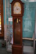 West german 3 weight long case clock