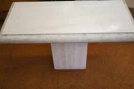 Very heavy marble effect coffee table Length 100 c
