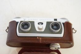 Vintage Wray London stereo graphic camera
