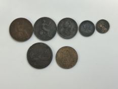 1853 Penny, 1854 Penny, 1799 penny, 1799 half penn