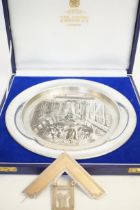 Corinthian lodge No 3767 presentation plaque toget