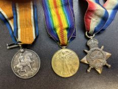 3x WWI medals RAMC awarded to H WHITTAKER