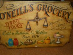 Large reproduction advertising board