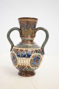 Royal Doulton stoneware twin handled vase