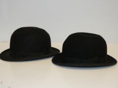 2x Bowler hats