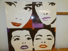 Large print on board in the style of Andy Warhol 8