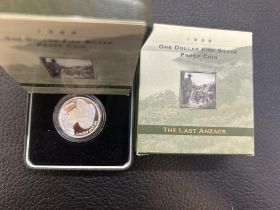 Royal Australian mint 1999 one dollar fine silver