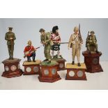 Good collection of military figurines (resin) Tall