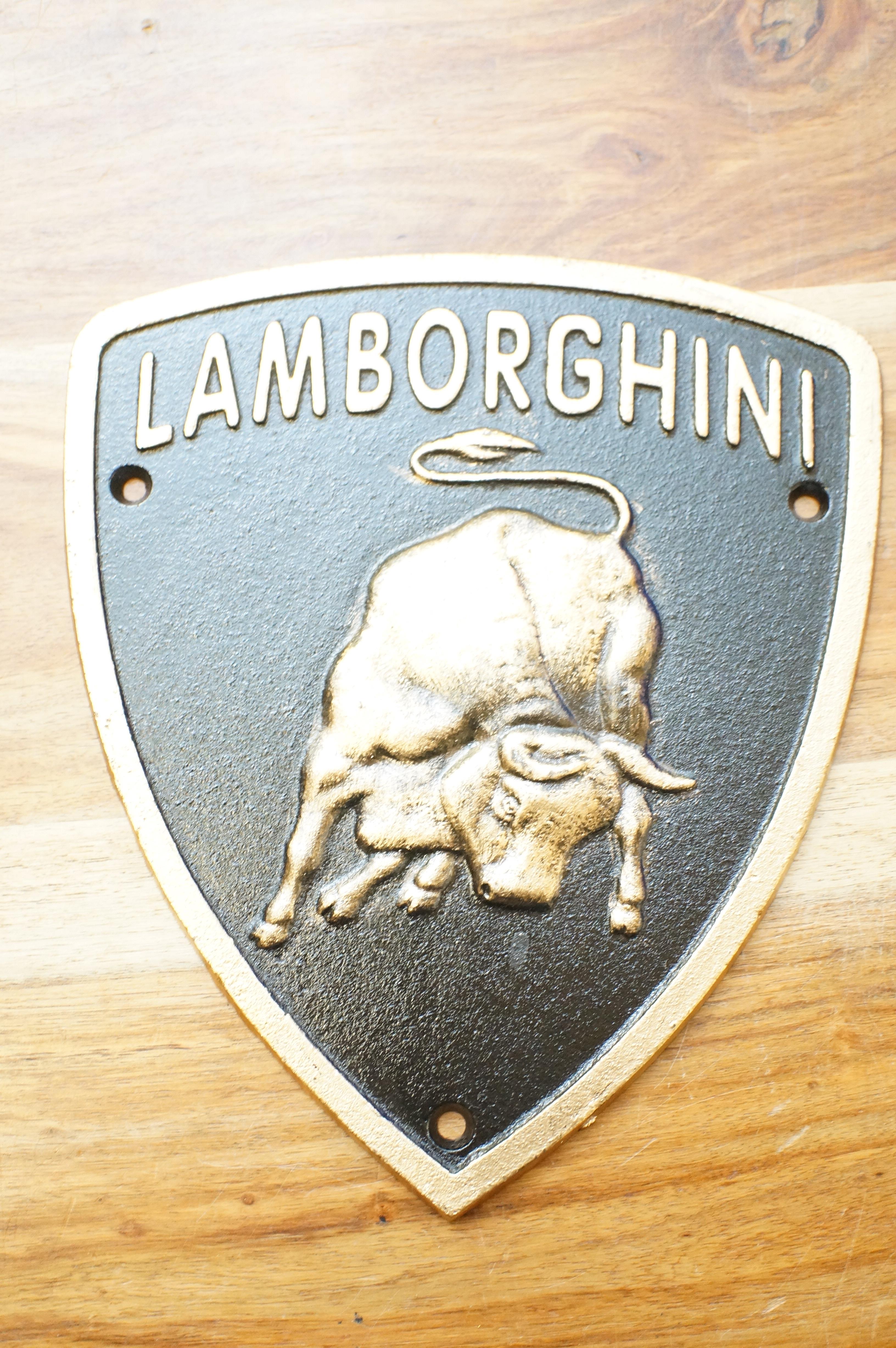 Lamborghini cats iron sign