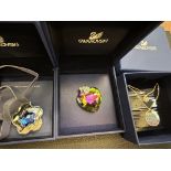 3x Boxed Swarovski pendants (All in original boxes