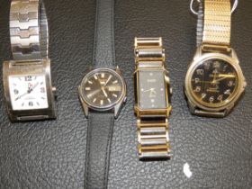 Seiko 5 automatic, Rado wristwatch & 2 others