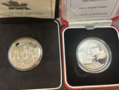 1999 Limited edition proof silver dollar & 1996 Un