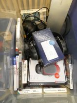 Mixed box of electrical's to include PS games