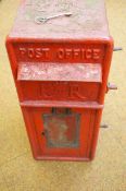 Royal Mail ER post box with key - Base totally rotted