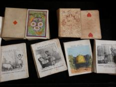 Pack of 1865 Wolley playing cards together with a