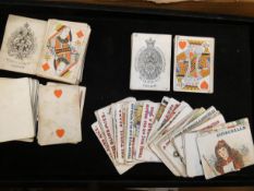 Wooley & Co 48 playing cards, De La Rue & co 50 pl