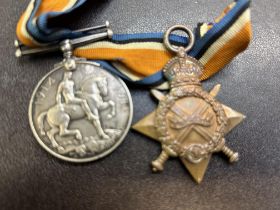 2x WWI medals awarded to J and W FOGARTY Lancashire regiment (2293 PTE. J. Fogarty. L.N.LAN.R. and