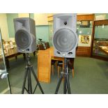 Pair of Kr Celestion speakers on stands