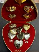 A collection of Variety Club Hearts in Heart Shape