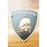 Lamborghini cats iron sign