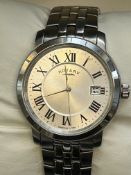 Rotary gents wristwatch with date app at 3 o clock