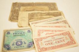 Collection of foreign bank notes