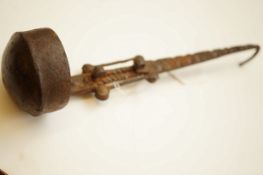 Old metal celtic ladle / holder