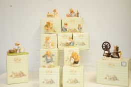 Collection of 11 Royal Doulton Bramley hedge figur