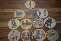 Collection of German retro beer matts - double sid