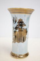 Carlton ware 2852 rare blue lustre vase Height 20