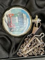 Eddie Stobart pocket watch with chain & box