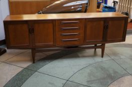 G-Plan long john sideboard, slight fault to 1 hing