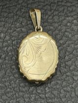 9ct Gold photo pendant Weight 4g