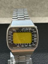 Vintage Seiko quartz LC digital wristwatch, possib